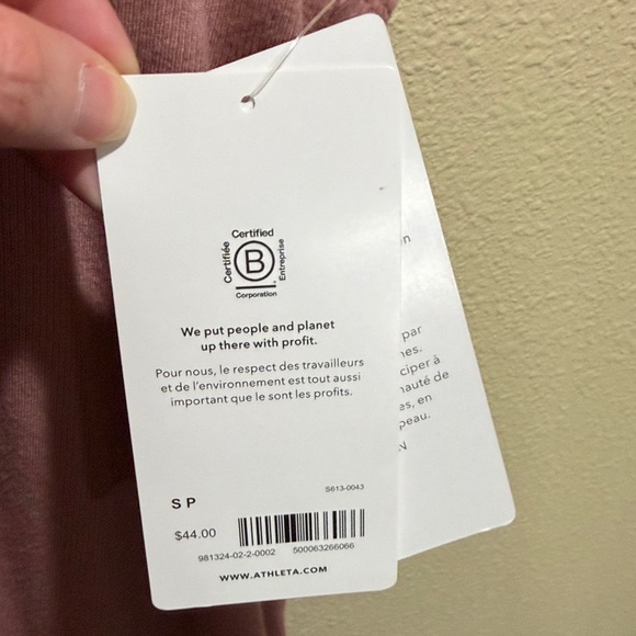 NWT Athleta Size Small Well Rested Rib Sleep Tank - Picture 4 of 6